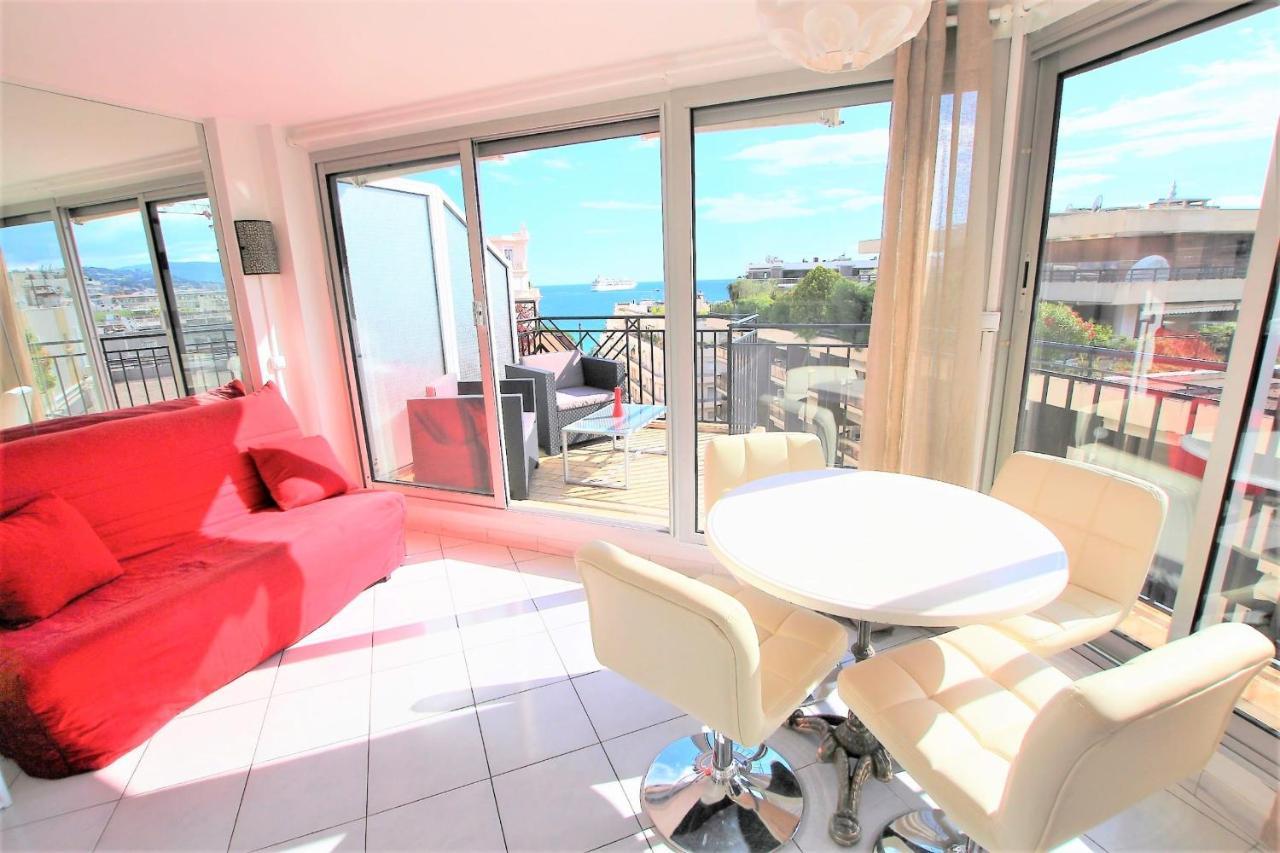 Nice Apartment Last Floor With Terrace And Clear View On The Sea Cannes Exterior photo